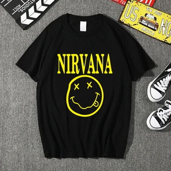 Nirvana T-marškinėliai Vyrams/Moterims Vasaros vatos Pagaliukai Tees Print T shirt Vyrai laisvi o-kaklo T-shirt Homme Mados Tshirts Plius Dydis XS-3XL