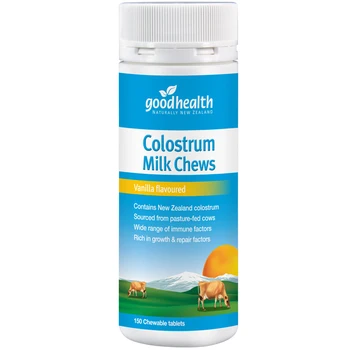 Geros Sveikatos Priešpienio Chewable 150Tablets - Vanilės IgG Pieno Baltymų, Kalcio, Vitaminų Paramos bendrai gerovei Imuninę sistemą