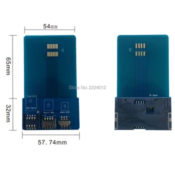 SIM Kortelės Pinboard Adapteris Keitiklis su Smart IC Kortelių Išplėtimas SIM kortelių Micro SIM Nano 2FF, 3FF, SIM Kortelės 4FF