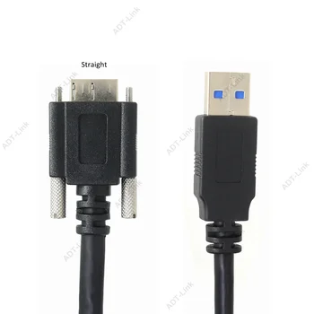 USB Micro B Kabelį su Fiksavimo Varžtais 1m 3m 5m USB 3.0 