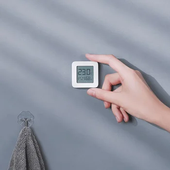 Xiaomi Mijia Patalpų Bluetooth Buitiniai Termometrai 2 Smart Home Drėgmėmačiu Elektros Skaitmeninis LCD Jutiklis Ekrano Drėgmės Matuoklis *