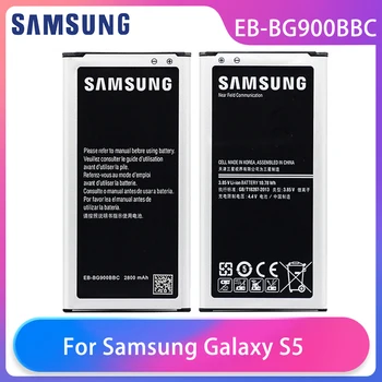 Originalus Samsung Galaxy S5 G900S G900F G9008V 9006v 9008W 9006W Telefono Baterija EB-BG900BBC EB-BG900BBE 2800mAh Su NFC