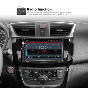 Podofo Android 2 GPS Car Stereo Radijas 7