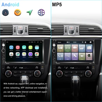 Podofo Android 2 GPS Car Stereo Radijas 7