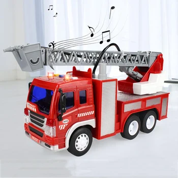 Purškimo Vandens Žaislas Sunkvežimis Gaisrininkas Gaisro Sunkvežimių, Automobilių, Muzikos, Šviesos, Švietimo Žaislai Inžinerijos Transporto Priemonių Ugnies Sunkvežimių Kritimo Atsparumo Žaislas