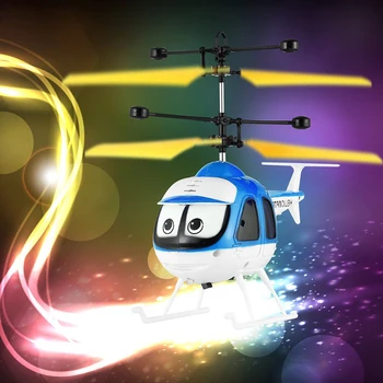 LED Šviesos Plaukioja Žaislai Nuotolinio Valdymo Animacinių filmų RC Sraigtasparnis Žaislai Plūduriuoja Lašas Laivybos
