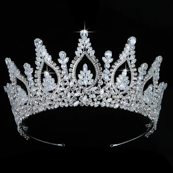 Crown HADIYANA Madinga Queen 's Rožančiai Ir Karūnos Moterų, Vestuvių Plaukų Aksesuarai Šalies Sombreros Cirkonis BC5436 Corona Princesa