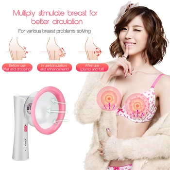 Neigiamo Slėgio Vakuumo Breast Enhancer Moterų Automatinė Krūtys Siurblys Krūtinės Massager Gyvis Taurės Spenelių Stimuliatorius 31