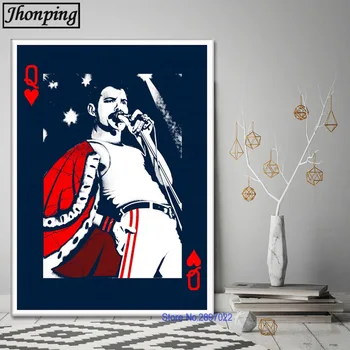 Meno Plakatas Freddie Mercury Plakatai ir Spausdina Sienos Nuotrauka Drobė, Tapyba Sienos meno Kambarys Namo Apdaila