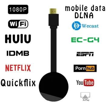 G4 tv stick mobiliojo telefono ekrane įmestas Ultra 4K Skaitmeninės Medijos Vaizdo Srautas HDTV WiFi Didelės raiškos ir Aukštos kokybės 
