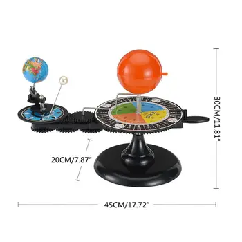 Saulės Sistema, Saulė, Žemė, Mėnulis Orbita Planetariumas Modelio Švietimo Mokymo Priemonė