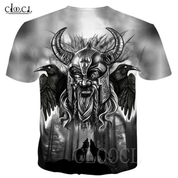 Vikingai, T Marškiniai Tracksuit Hip-Hop Vyrų Mados T-shirt 3D Spausdinimo Vikingai Tatuiruotės Eagle Atsitiktinis Juokinga T-shirt Mens Moterų Palaidinukė