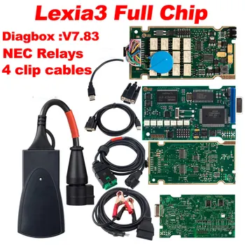 Lexia 3 PP2000 Visą Chip Diagbox V7.83 obd2 Auto scanner Firmware Ekiu 921815C Automobilių Diagnostikos Įrankis Renault nemokamas pristatymas