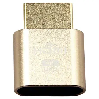 VGA Virtualus Ekranas Adapteris HDMI 1.4 DDC EDID Manekeno Plug Ekranas Emuliatorius (Auksas)