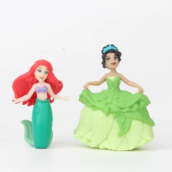 12pcs/set Disney duomenys filmą Princesė Moana snieguolė Merida Undinė Mer, Jazminų pvc veiksmų skaičius, vaikai kolekcijos žaislas, lėlė