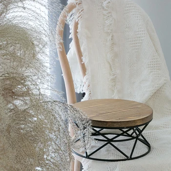 SWEETGO Medienos tortas stovi vestuvių stalo dekoracija minkštas pyragas ekranas namo apdaila, Virtuvė ir baras 24cm/27cm stalo lentynos