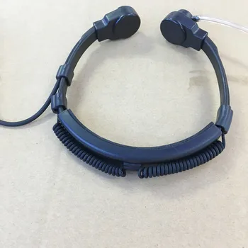 Honghuismart Felexible gerklės kontrolės rinkinys, oro vamzdelis 2 smeigtukai ausines Icom IC-V8,IC-V82 IC-F11,F21 F31,F41 ir kt walkie talkie