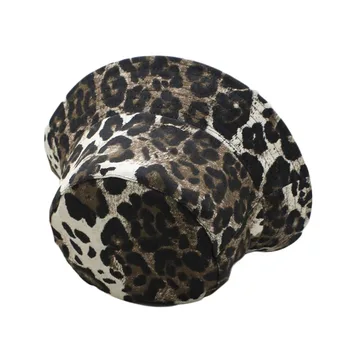 Mados Medvilnės Žvejybos Bžūp Vasaros Kibiro Kepurę Leopard Gyvūnų Spausdinti Moterys Vyrai Panama Lankstymo Kubilai Patogiai Kvėpuoti