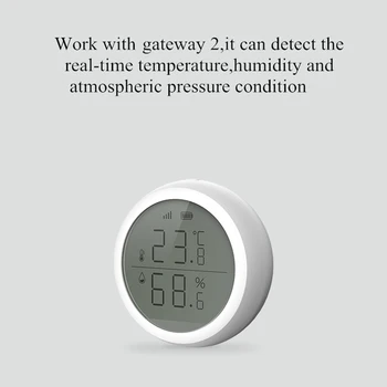 Belaidis Temperatūros Jutiklis Zigbee Temperture Šilumos Detektorius App Kontrolės Termometras, Drėgmės Jutiklis 