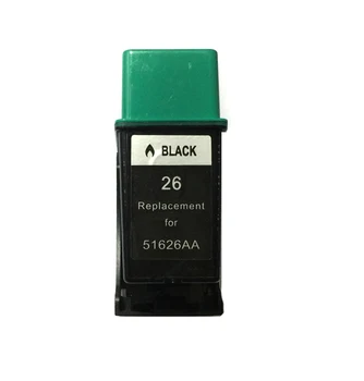 10x juodo rašalo kasetes suderinama hp26 51626A DeskJet 200/320/340/400/500C/505K/540 spausdintuvą