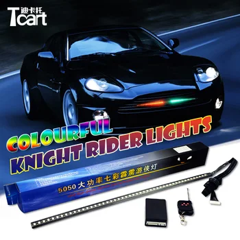 Tcart 147model Vandeniui 54CM 48LED RGB highpower nuotolinio RGb spalvų LED Knight Rider Žibintai su nuotolinio valdymo pultu