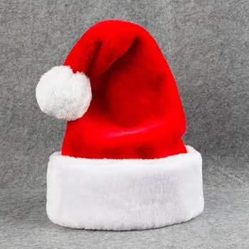 Kalėdų Skrybėlę Prabanga, aukštos kokybės Kalėdų skrybėlę Storos šiltos Kepurės Suaugusiųjų Vaikų Bžūp Kalėdų Senelio Skrybėlės, Dekoracijos namams