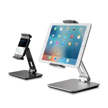 Universalus Smartphone & Tablet Stand, Aliuminio Desk Mount Turėtojas tinka 3.5-6.5 colių Smartfon, 7-13 colių iPad Mini Pro Oro