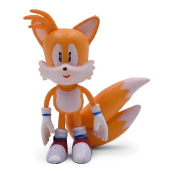 Sonic Anime Lėlės Veiksmų Skaičius, Žaislų Dėžė-Supakuotas 6PCS/SET 2st Kartos Bumas Retas PVC Modelis Žaislas Vaikams Simbolių Dovana