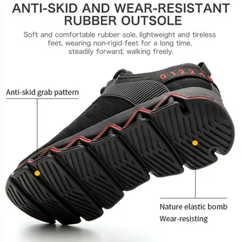 2020 M Bėgimo Bateliai Darbo Anti Auskarai Vyrų Kvėpuojantis Saugos Bootss Nesunaikinami Batai, Stilingas, Lengvas Plieno Toe Bateliai