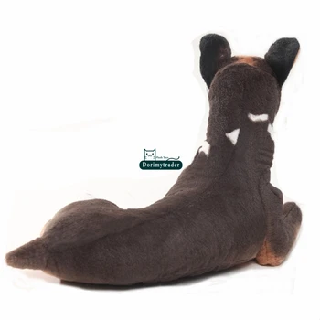 Dorimytrader pop realus gyvūnų Boksininkas šuo didelis pliušinis Žaislas įdaryti modeliavimas šunelis lėlės dovana vaikams 31inch 80cm DY61895