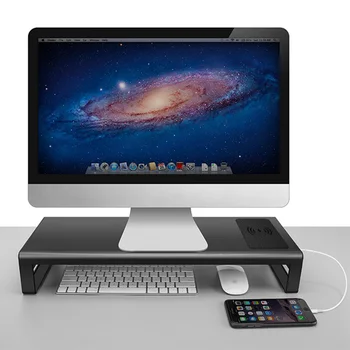 Naujas Šilumos Įkroviklis PC Desktop Laptop Smart Base Aliuminio Kompiuteris Nešiojamas Bazės Padidinti Aukštis Kompiuterio arba Monitoriaus