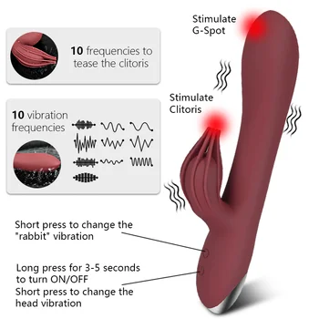 Rabbit Vibratorius 13 Greičio G Spot Dildo Silikono Vibratorius Klitorio Stimuliatorius Moterų Makšties Massager Suaugusiųjų Sekso Žaislas Moterims