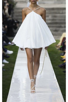 TVVOVVIN 2020 Naujas Vasaros Mados Moterų Drabužiai, Ilgos Kojos Serija-lne Backless Baltos Seksualus Tvarstis Mini Suknelė Moterų Vestido M3ME