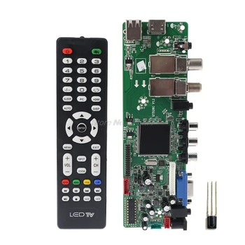 DVB-S2, DVB-T2, DVB-C Skaitmeniniai Signalų ATV Klevo Vairuotojui LCD Nuotolinio Valdymo Valdybos Modulio Paleidimo Dual USB Media QT526C V1.1 T. S5