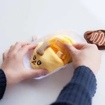 Ins karšto stiliaus korėjos omletas ryžių žaislas užsienio prekybos originalus vieną mielas šuo paslėptas maisto ėdalo nuotėkio žaislas