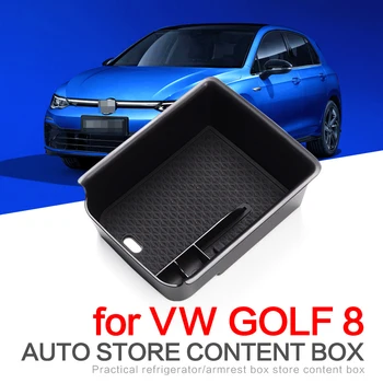 ZUNDUO Porankiu Dėžutės Saugojimo Volkswagen VW GOLF 8 2019 2020 2021 Interjero Automobilių Reikmenys Sukrovimas Valymas