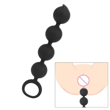 VATINE Sekso Produktai Analinis Granulės G-spot Butt Plug Traukti Žiedo 4 Kamuolius Sekso Žaislai Moterims, Vyrams Silikoninės Prostatos Masažas