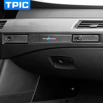 Automobilių Lipdukai Interjero Pavarų Shifter Modifikacija Oro Išleidimo CD Skydelis Anglies Pluošto Dekoratyvinės Apdailos BMW E60 2004-2010 m. 5 serija