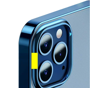 Telefono dėklas Skirtas iPhone 12 Pro Max Atveju 12 Mini Skaidrus Atgal Case For iPhone 11 12 Pro Max Objektyvo Apsaugos Atgal PC Eadge Atveju