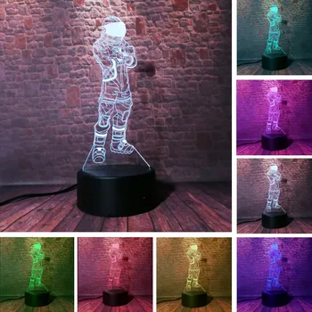 Blizgesio Battle Royale Žaidimas Chug Ąsotis PUBG Kaukolė Trooper Tamsiai Voyager TPS APEX 3D Paveikslas LED Nakties Šviesos Vaikas Žaislų Suvenyrų Kalėdos Deco