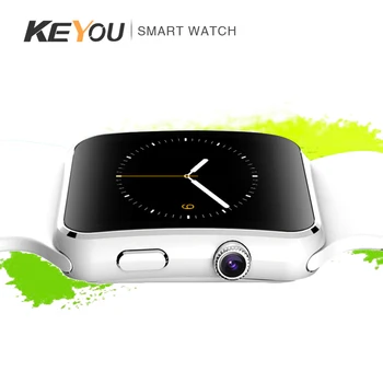 KEYOU-X6 smart žiūrėti pedometer palaiko SIM / TF kortelė rusijos perkamiausių laikrodžių, elektroninių laikrodžių vyrams ir moterims