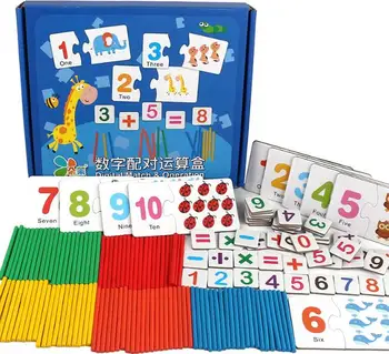2019 Naujas Vaikus Matematikos Švietimo Žaislas Numerių Atitikimo Žaidimas Žaislai Vaikams 3-7 Metų