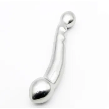 Nerūdijančio plieno, dvigubo didelių metalinių netikrą dildo G Spot analinis granulės plug P-vietoje prostatos massager stick makšties sekso žaislas, skirtas moters