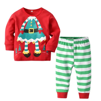 2019 Kalėdų Pižama Mergaitėms Sleepwear Vaikai Pižama Vaikų Pajama už Berniukas Šiltos Pižamos Vaikas Noel Mergaitės Kalėdų Pjs