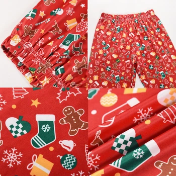 Kalėdų Moterų Pižama Nustatyti Ilgomis Rankovėmis Megztinis Viršūnes Ilgas Kelnes Naktiniai Drabužiai Kalėdos Spausdinimo Lounge Pižamos Rudens Žiemos Drabužių