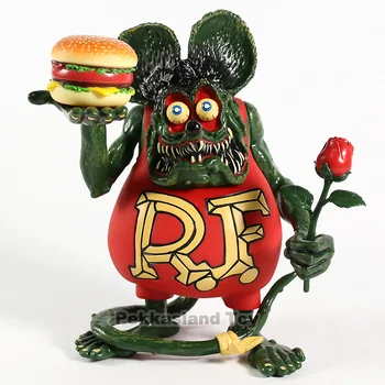 Trenktas nepastovi žmogus Žiurkė Fink su Hamburger & Rose PVC Veiksmų Skaičius, Kolekcines, Modelis Žaislas