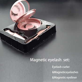 Magnetinio Netikrų Blakstienų & Magnetinio Skystus Akių Kontūro Nustatymas 2 Magnetai Gamtos Netikrų Blakstienų Pratęsimo Vandeniui Ilgalaikis Makiažas Rinkinys