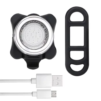 Dviračių sportas Dviračių Nuoma 3 LED Galva Priekyje Su USB Įkrovimo Uodega Įrašą Šviesos Lempos, Aukšto ryškus LED žibintai jojimo saugos