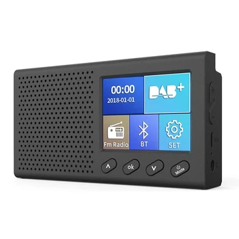 DAB Radijas su 2.4 Colių Spalvotas LCD Ekranas Įkraunamas Kišeninis Skaitmeninis FM, DAB MP3 Grotuvas, Skaitmeninis Imtuvas Transliacijos