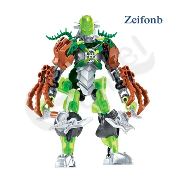 Bionicle Hero Factory 5 Žvaigždučių Karys Zontcen Saroak Zeifonb Roboto Kūrimo Bloką Plytų Žaislai vaikams Suderinama Bionicle